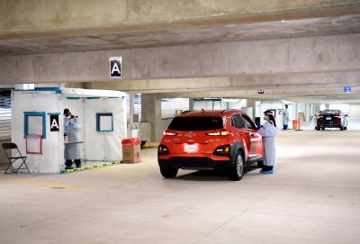 McNair COVID-19 drive-thru testing
