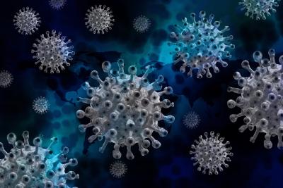 artist rendition of the coronavirus