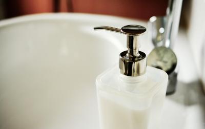 Image of bathroom sink with soap