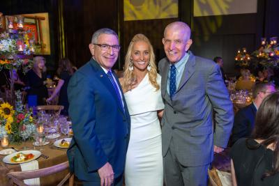 Dr. Paul Klotman, Dr. Elizabeth McIngvale and Jim "Mattress Mack" McIngvale.