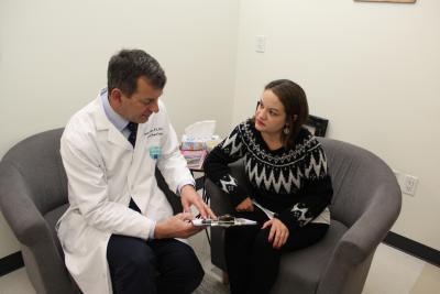 Breast cancer patient-doctor consultation