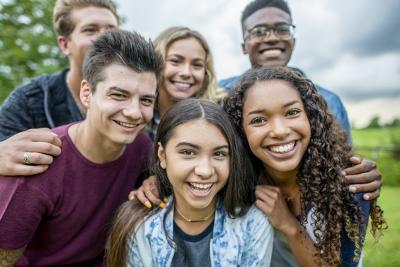 Group of teens