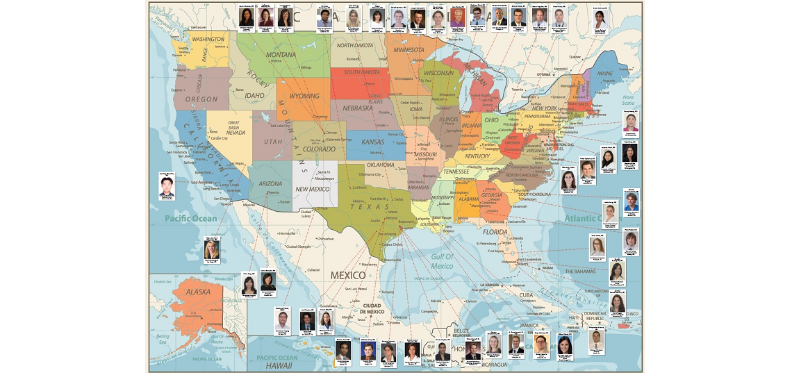 Pediatric Radiology Fellow Graduate Map