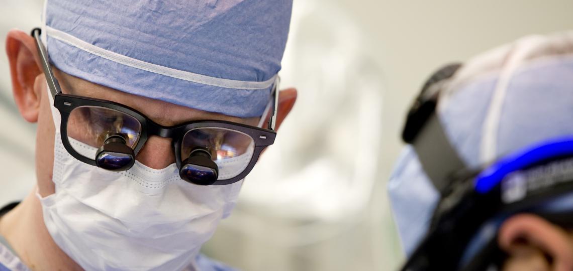 Dr. Heinle in surgery