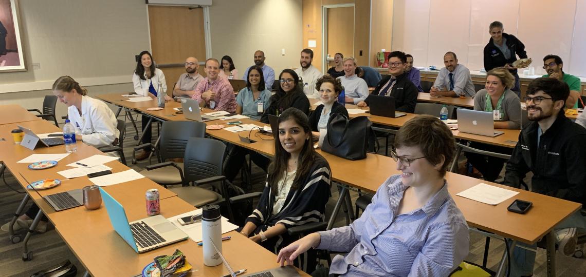 Internal Medicine residents in a classroom