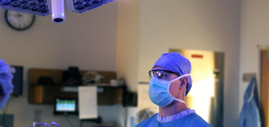 Dr. Scott LeMaire in the Hybrid OR