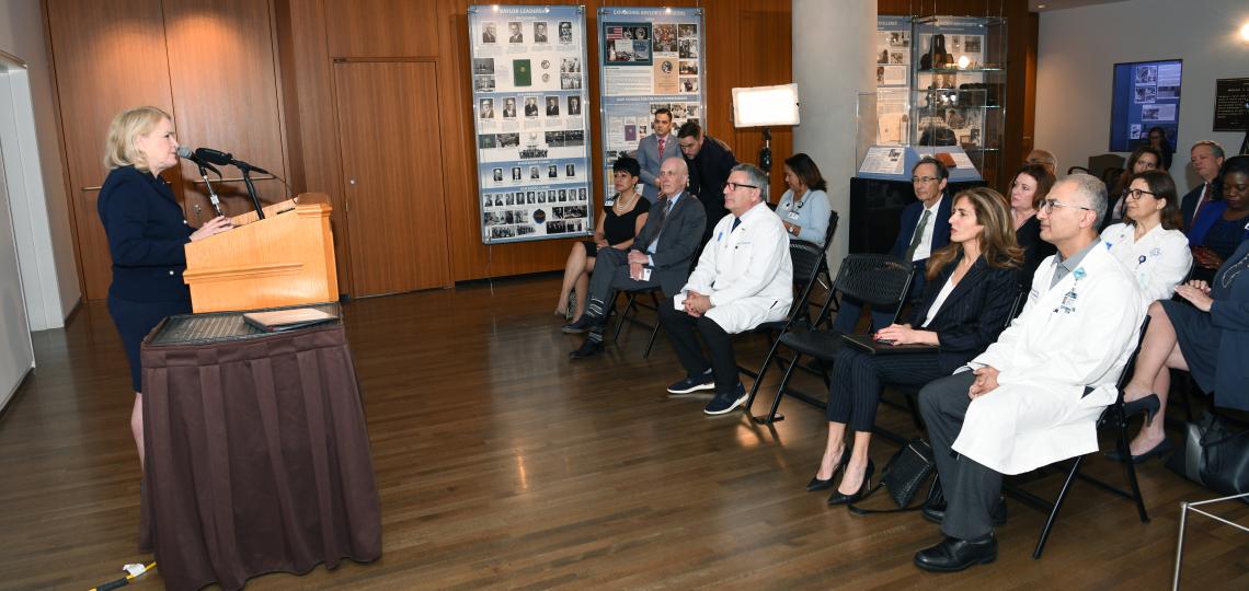 Rep. Sylvia Garcia speaking with Baylor and Harris Health officials concerning long-COVID care