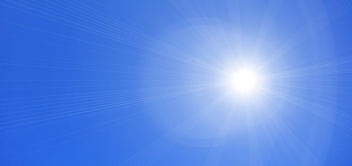 Photo of the hot sun