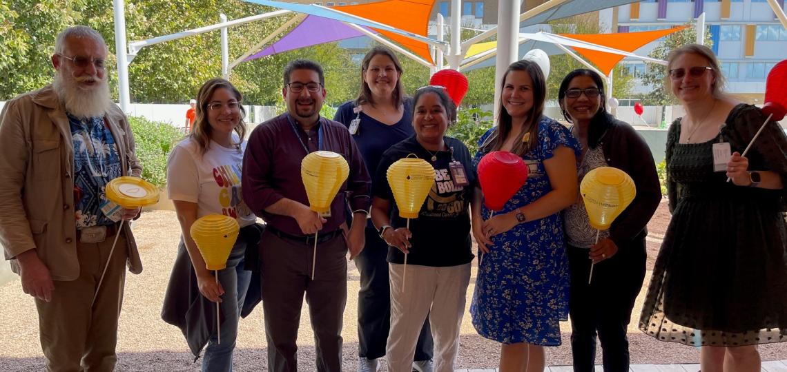 Group photo of Pediatric Hematology-Oncology Fellowship at hospital Leukemia and Lymphoma Society Celebration