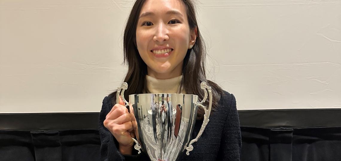 Fellow, Jinna Chu, with first prize achievement at the 2023 Gastroenterology Fellow Competition