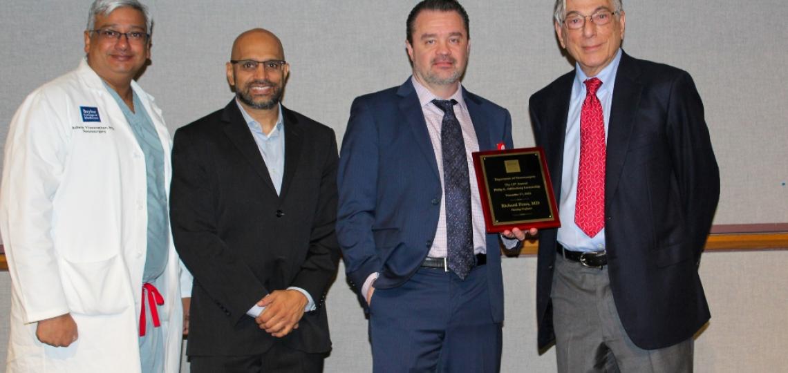 Left to Right: Ashwin Viswanathan, M.D., Ganesh Rao, M.D., Daniel Curry, M.D., Richard Penn, M.D.