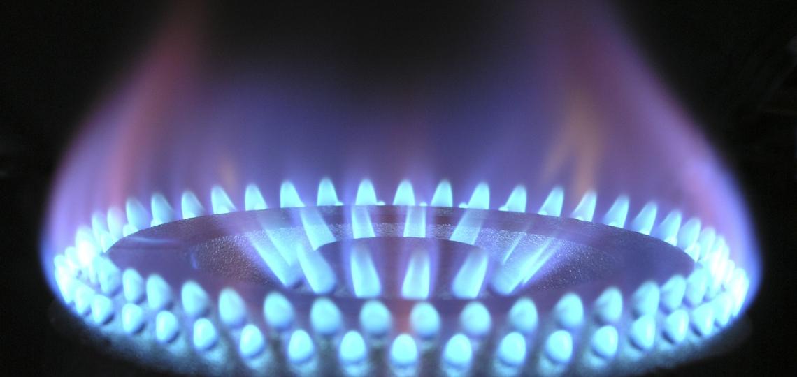 A photo of blue flame symbolizing the hazard of carbon monoxide poisoning. 