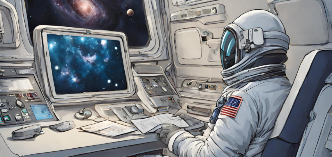 Photo of Astronaut in spacecraft