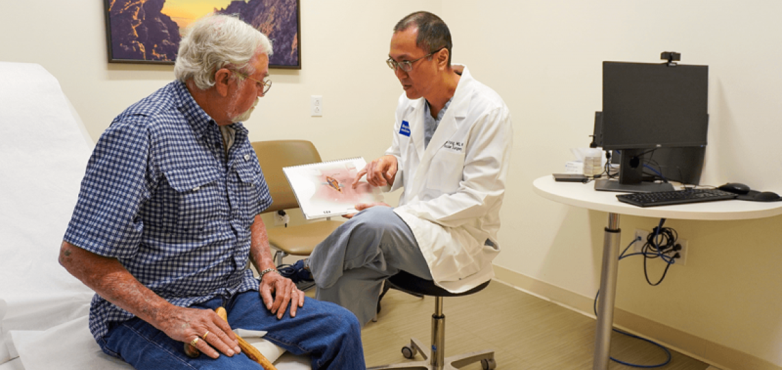 Dr. Jayer Chung in the clinic