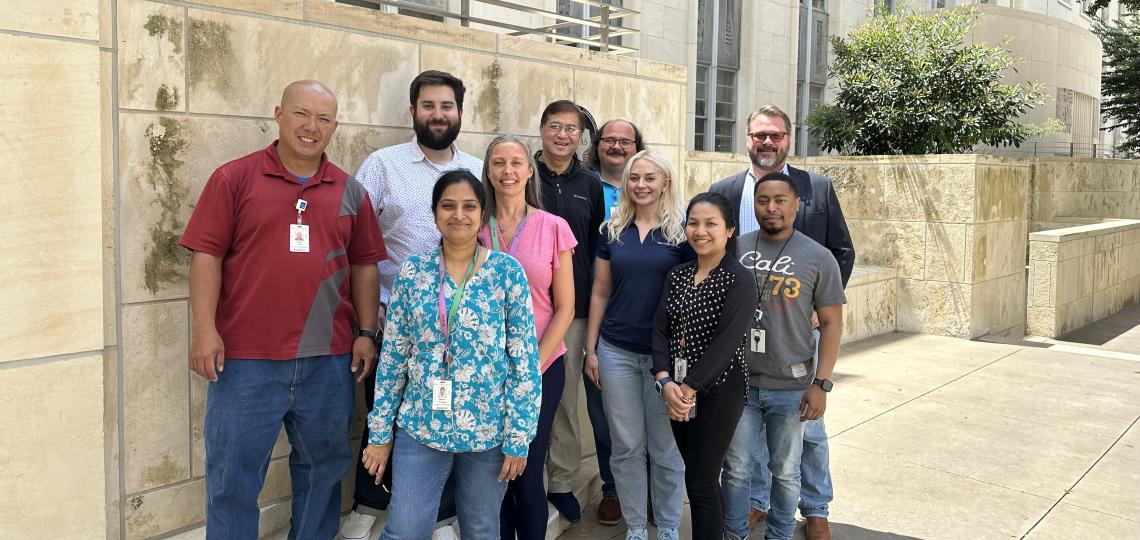 group standing outside
