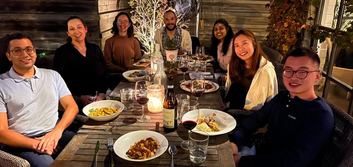 December 2023 - The Atkinson lab had a fancy dinner out to celebrate the end of the year.