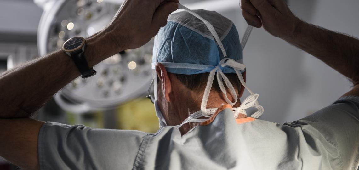 Dr. Marc Moon in the OR