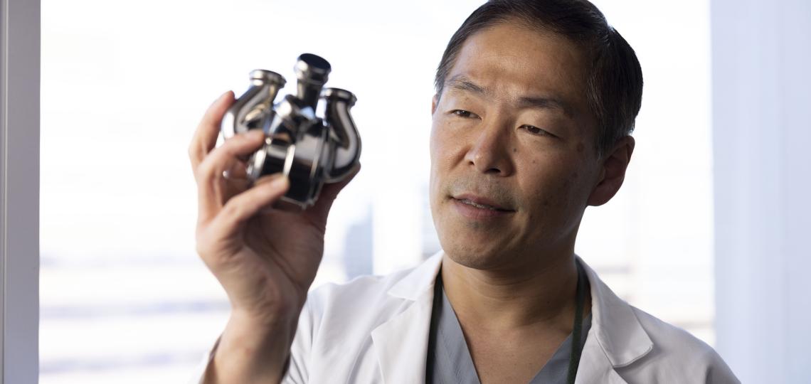 Surgical Director, Heart Transplant and Mechanical Circulatory Support Iki Adachi, M.D. with the BiVACOR TAH