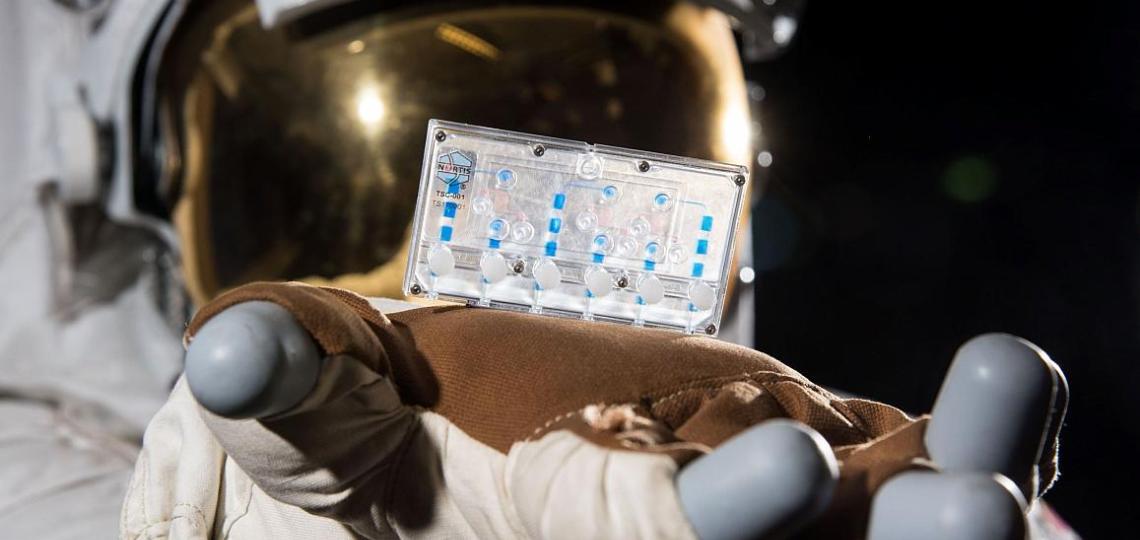 Tissue samples in space