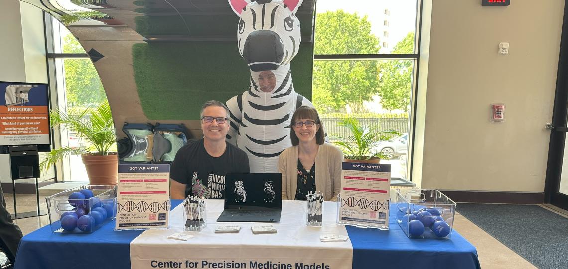 Drs. Burrage and Heaney at 2025 Family Day at Health Museum