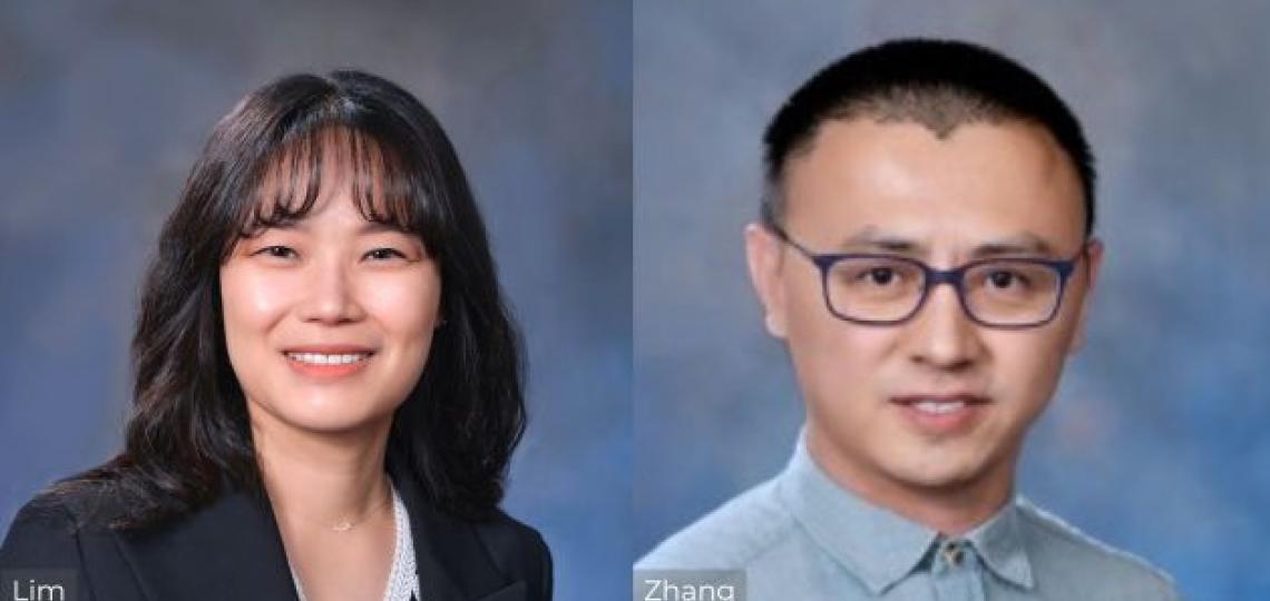 Dr. Lim and Dr. Zhang side by side headshots