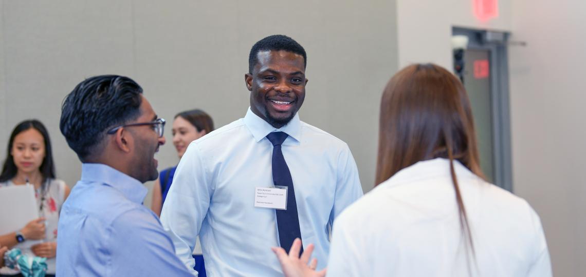 group of individuals laughing