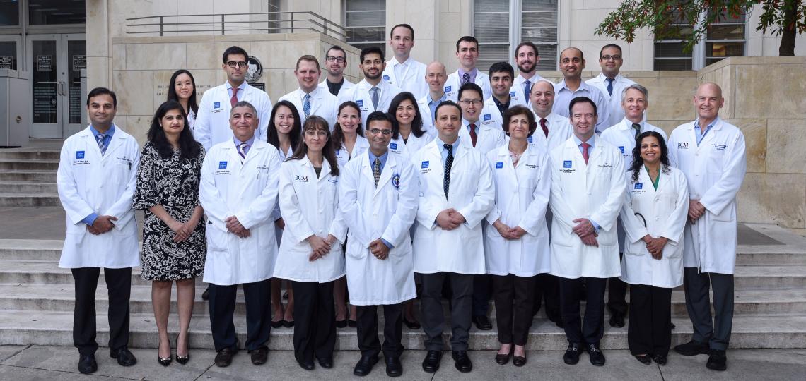 A group photo of the cardiology fellows.