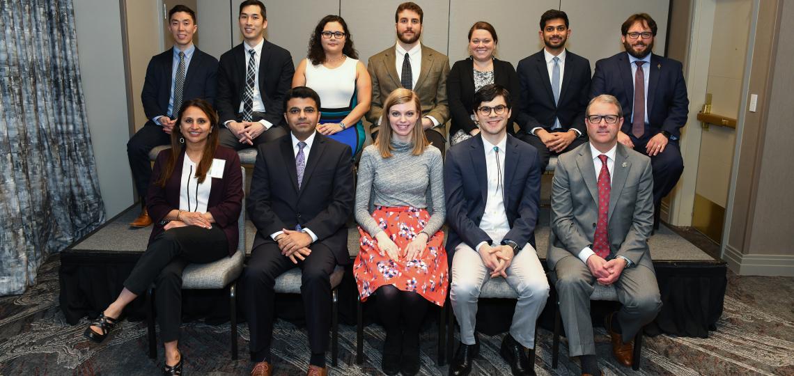 Resident and Fellow inductees into Texas Beta Chapter of Alpha Omega Alpha Honor Medical Society