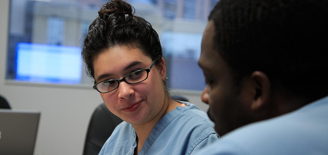 anesthesia residents chatting