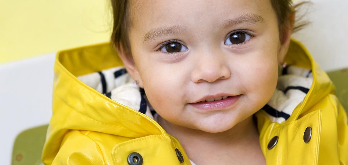 baby in yellow