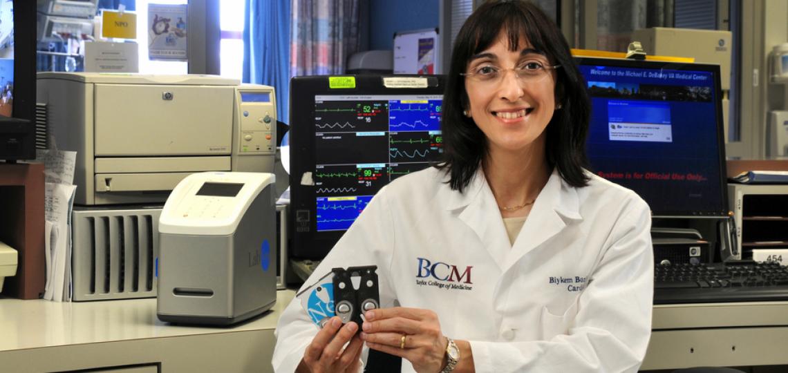 Photo of Dr. Biykem Bozkurt in a laboratory setting