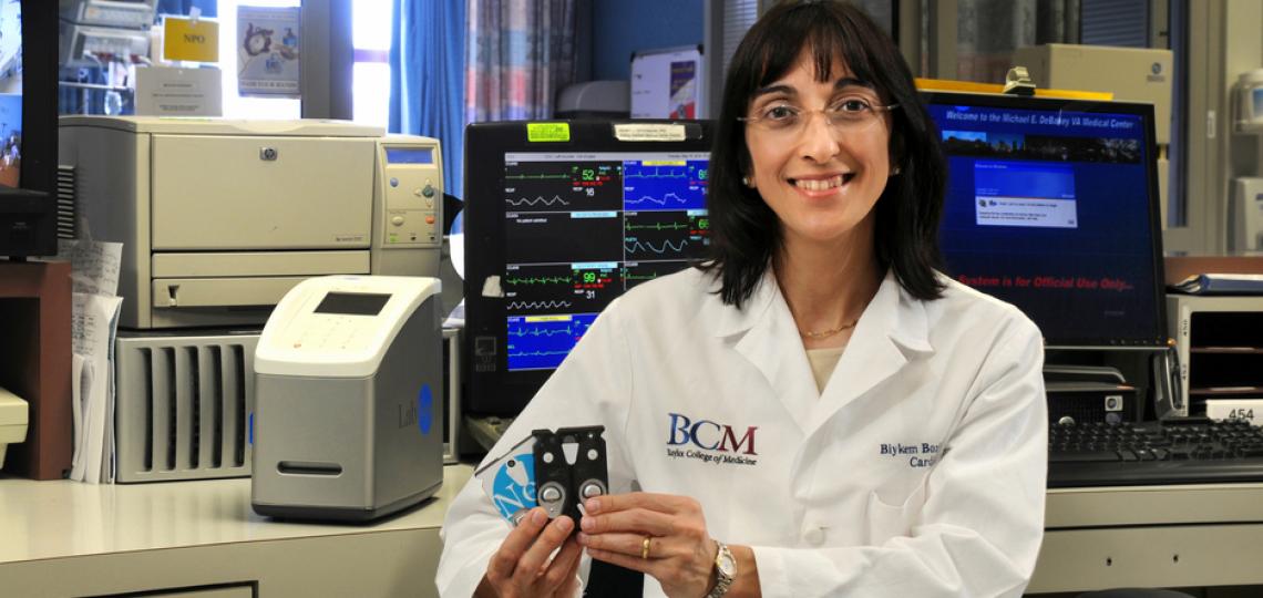 Photo of Dr. Biykem Bozkurt in a laboratory setting