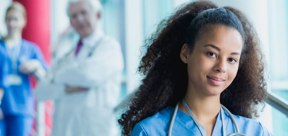 Young medical student starting career.