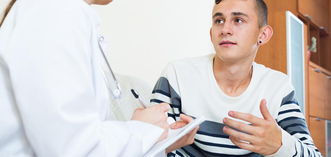 male teen patient
