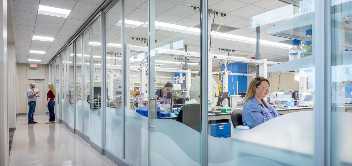 DNA-encoded chemical library synthesis laboratory at the CDD