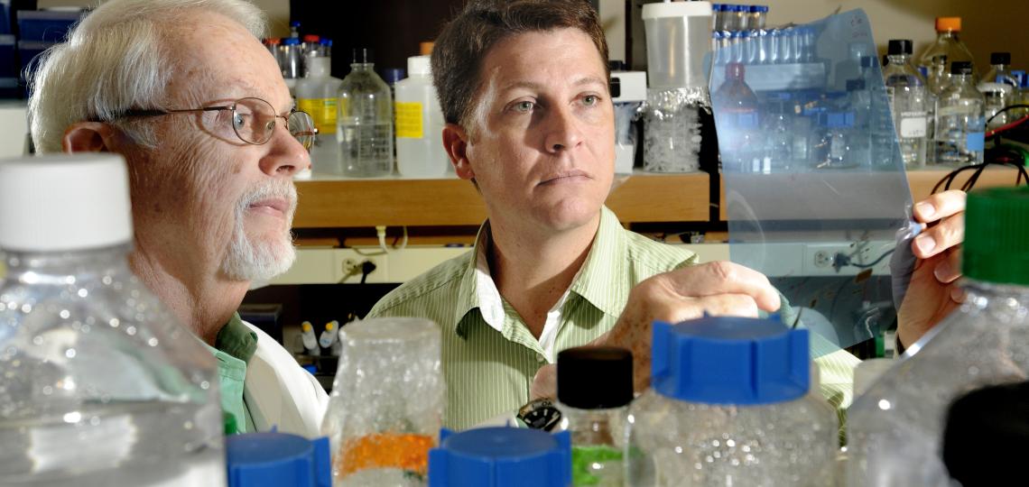 Dr. Bert O'Malley in the research lab