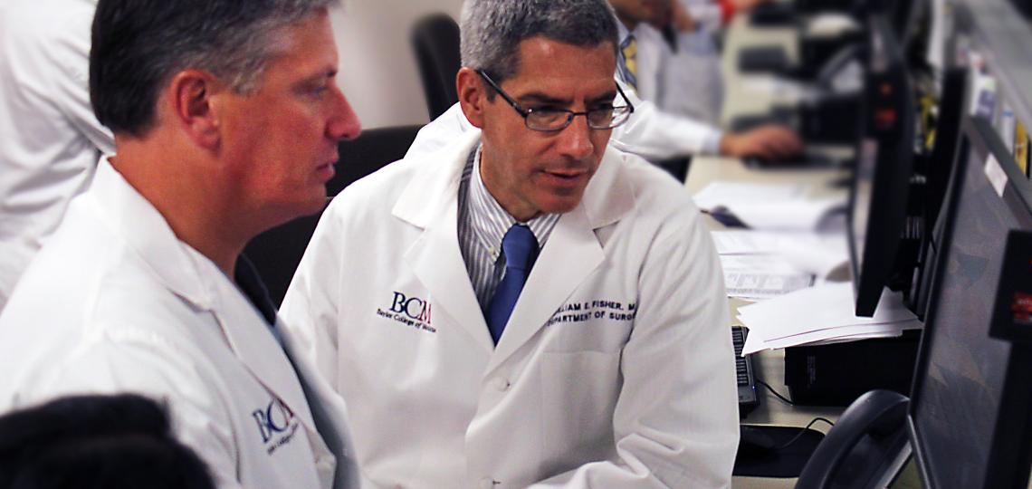 Drs. Goss and Fisher consult