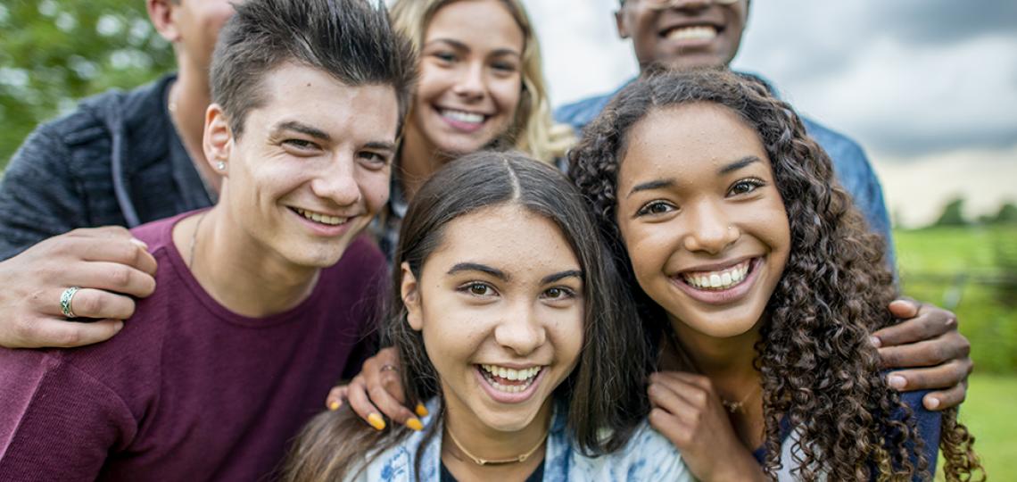 Group of teens