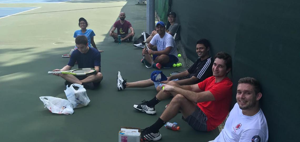 Student Tennis Club at Baylor College of Medicine.