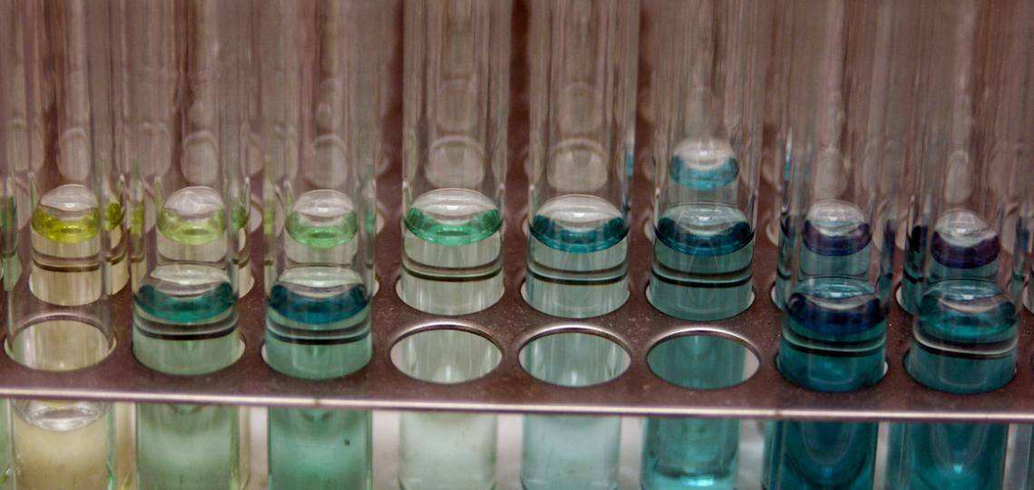 Image of test tubes from a lab.