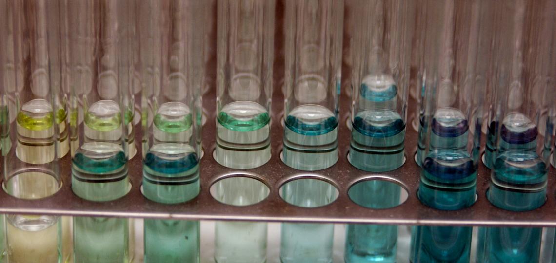 Image of test tubes from a lab.