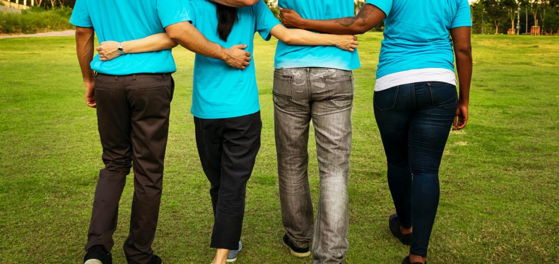A group of volunteers.