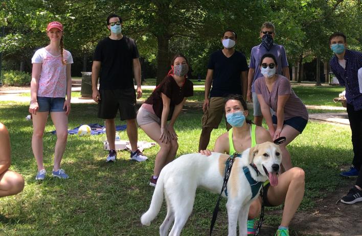 Another paper, another celebration Celebrating Diana’s first paper.