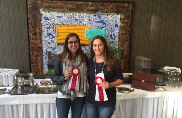 Kassie Manning and Amy Brinegar won poster awards at the Oligonucleotide Therapeutics Society meeting in Montreal, Quebec, Canada.