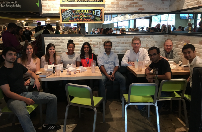 Another lab celebration, published paper or funded grant; donât remember!