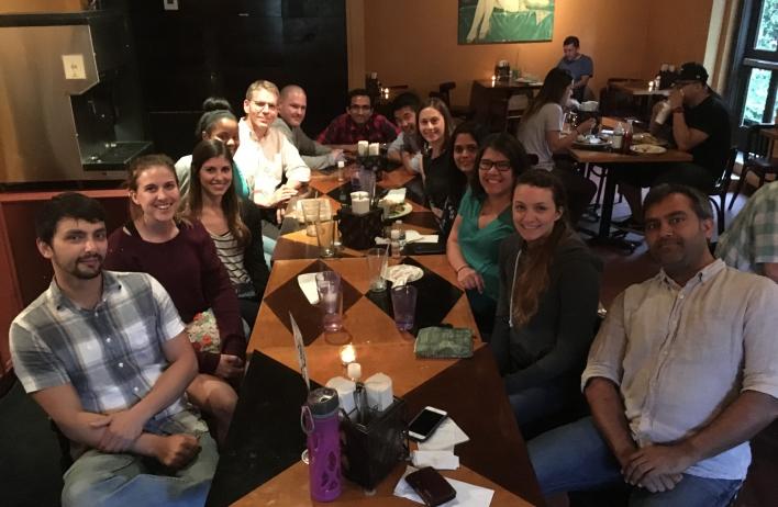 Dinner after the escape room.