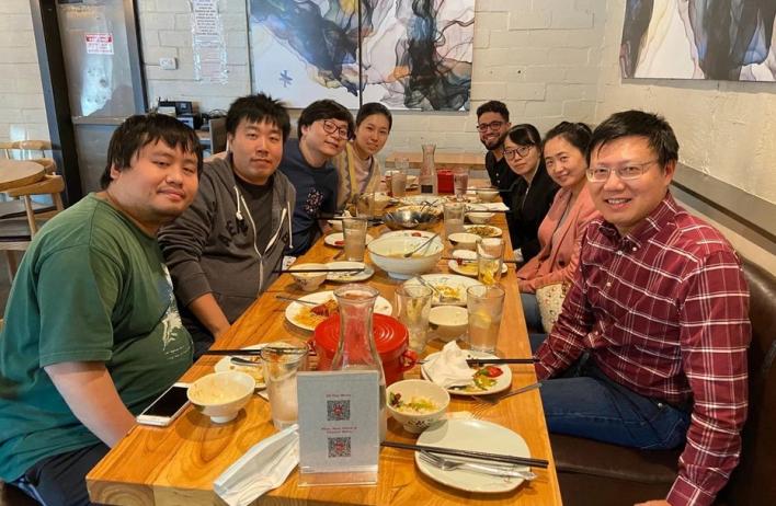 Wang Lab team lunch.