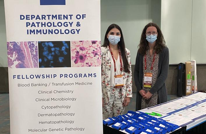 Dr. Fuller and Dr. Garcia proudly represent BCM at the USCAP 2022 Fellowship Fair.