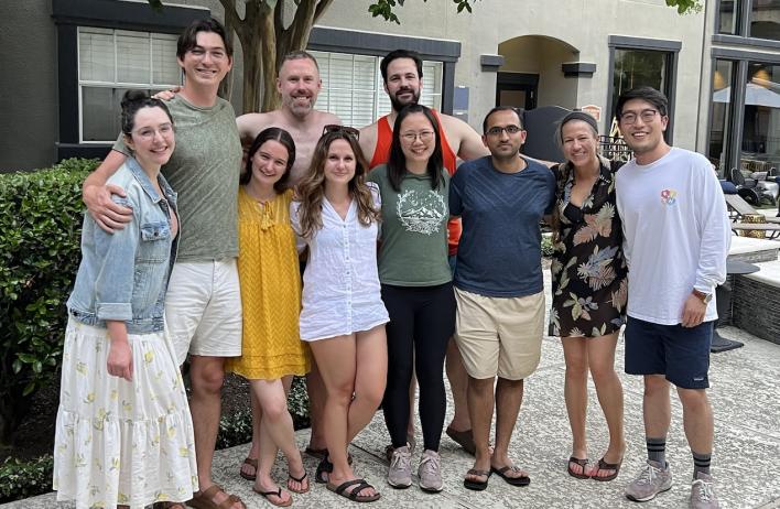 Swim party for Ashish's farewell