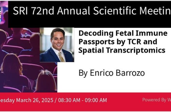 Excited to have shared our latest findings at #SRI2025 during the Fetal Physiology Satellite Session on Innovative Approaches to Fetal Immune Cell Development